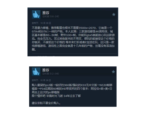 《荒野大镖客》Steam特别好评 玩家：不是暴力移植！